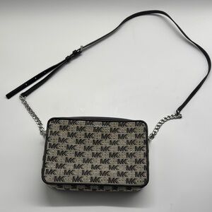 Michael Kors Black and Cream Crossbody Bag